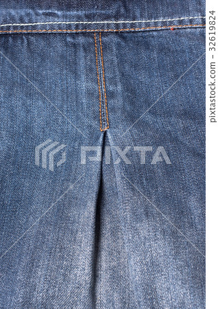 Jeans close-up, seams. Interlacing the fabric  32619824
