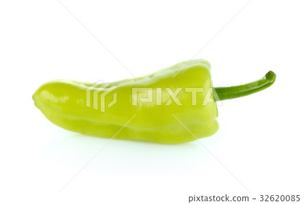 green chili on white background 32620085
