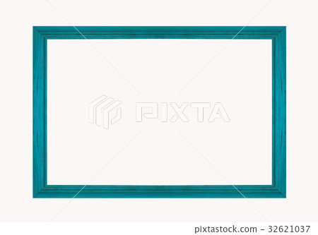 colorful wooden frame.Isolated on white background 32621037