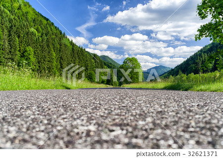 Asphalt road in nature Asphalt road in nature 32621371