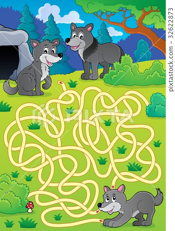 Maze 29 with wolves Maze 29 with wolves 32622873