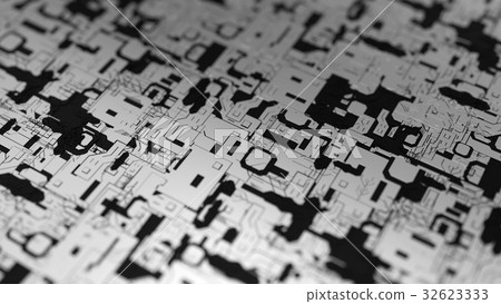 3d illustration of technological surface 3d illustration of technological surface 32623333