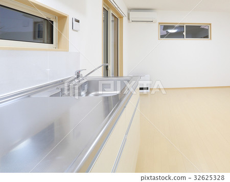 Newly built living room dining kitchen Newly built living room dining kitchen 32625328