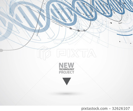 dna medical and technology futuristic background 32626107