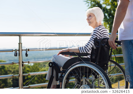 Beautiful senior woman seeming sad 32626415