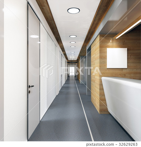 corridor of modern office building corridor of modern office building 32629263