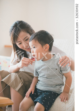 父母和小孩 親子 中式點心 32630492