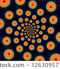Psychedelic fractal spiral 32630957
