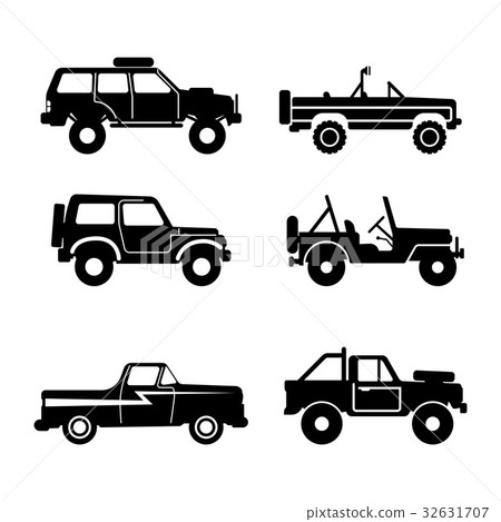 set Off-road vehicle, vector illustration set Off-road vehicle, vector illustration 32631707