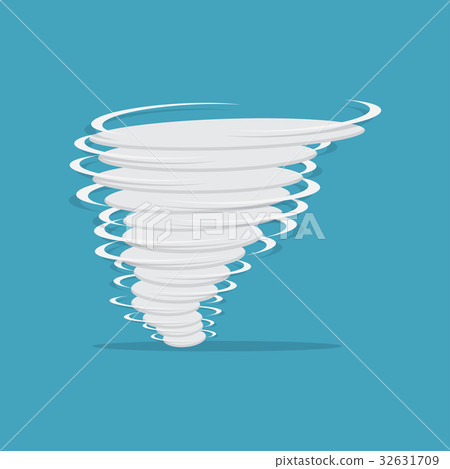 Tornado symbol isolated on yellow background 32631709