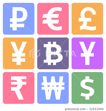Currency icons set Currency icons set 32631849