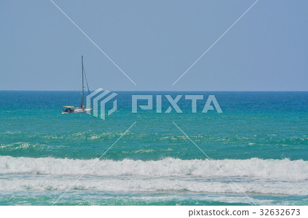 Sailboat on the Mediterranean Sea Ashkelon, Israel 32632673