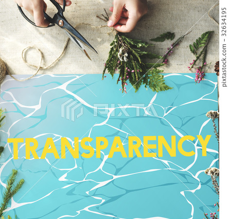 Transparency word clear glassy water 32634195