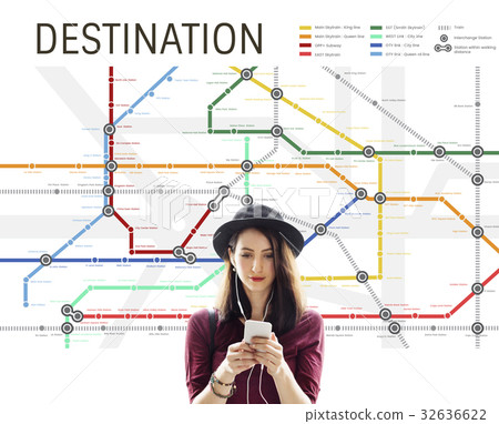 Route Map Destination Navigation Guidance Plan 32636622