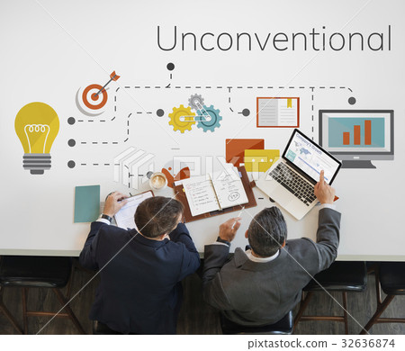 Team meeting and discussion with ideas and creative icon graphic design Team meeting and discussion with ideas and creative icon graphic design 32636874