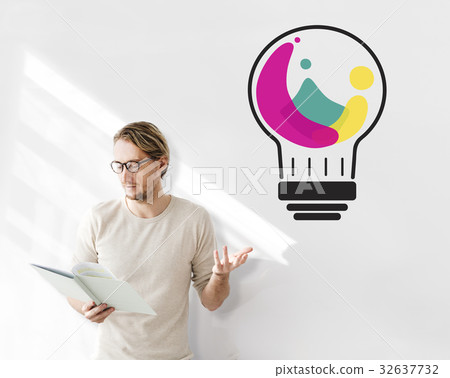 Network connection graphic overlay background 32637732