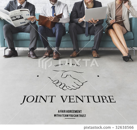 Joint Venture Partnership Teamwork Support Handshake Graphic 32638566