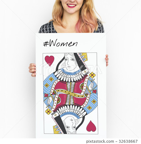 Queen Card Feminine Women Graphic Queen Card Feminine Women Graphic 32638667