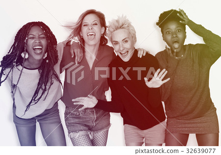 Girls Friendship Laughing Enjoy Together Girls Friendship Laughing Enjoy Together 32639077