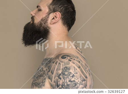 Studio People Model Shoot Caucasian Man 32639127