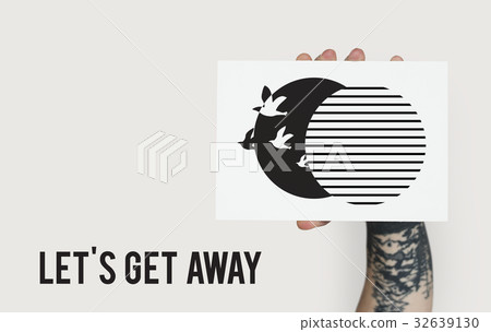 Motivational Quotes Bird Graphic Design 32639130
