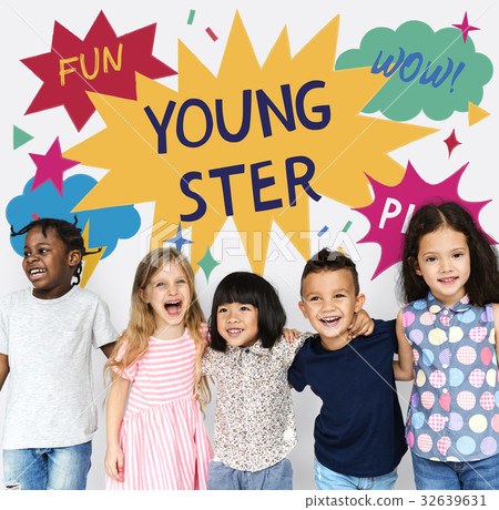 Group of youngster enjoy their childhood Group of youngster enjoy their childhood 32639631