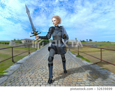 Female knight 32639899