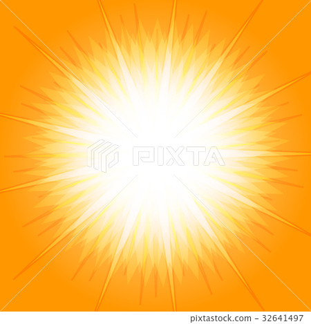 Orange star burst for abstract background design 32641497