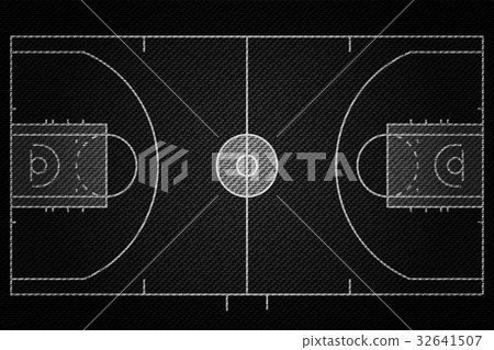 Black Denim texture of Basketball court field 32641507