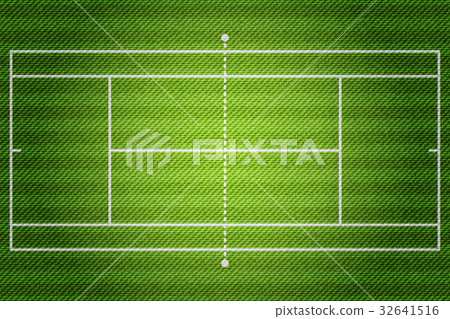 Realistic Denim texture of Tennis field 32641516