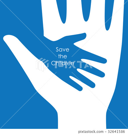 Helping hands for childeren background and logo Helping hands for childeren background and logo 32641586
