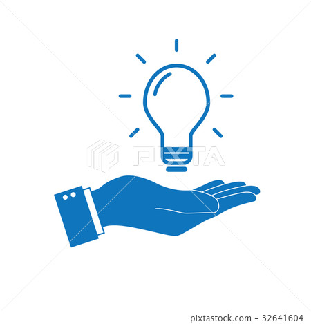 Light bulb in hand - idea concept Light bulb in hand - idea concept 32641604