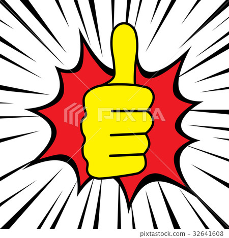 Thumb up comic design Thumb up comic design 32641608