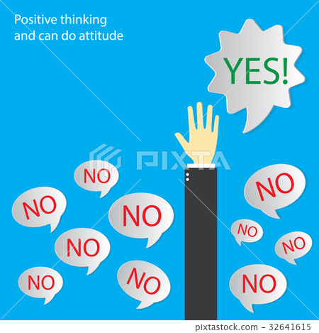 Positive thinking concept 32641615