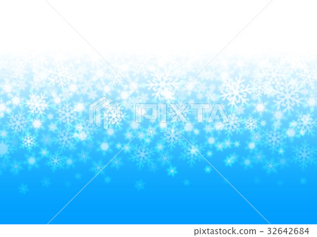 Blue snow gradation - Stock Illustration [32642684] - PIXTA