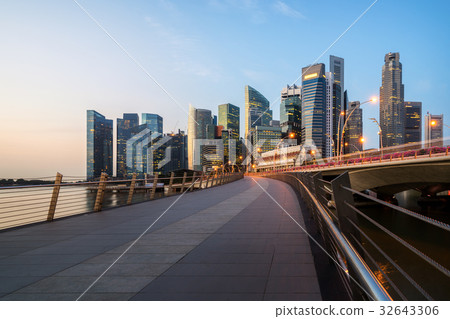 Singapore central business district skyline Singapore central business district skyline 32643306