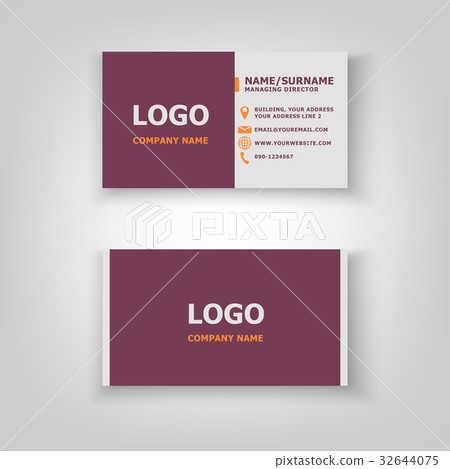Modern business card template design Modern business card template design 32644075