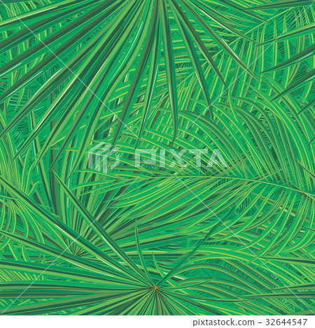 Tropical background with jungle plants. Seamless Tropical background with jungle plants. Seamless 32644547