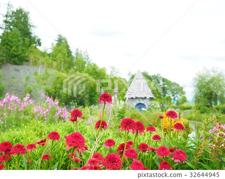 Cute house in english garden 32644945