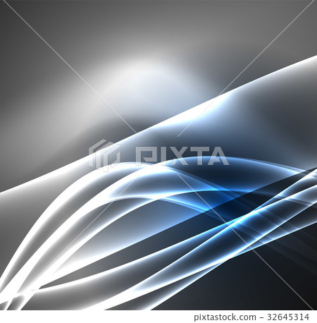 Energy lines, glowing waves in the dark, vector Energy lines, glowing waves in the dark, vector 32645314