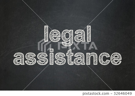 Law concept: Legal Assistance on chalkboard Law concept: Legal Assistance on chalkboard 32646049