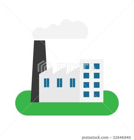 插圖素材: factory building icon