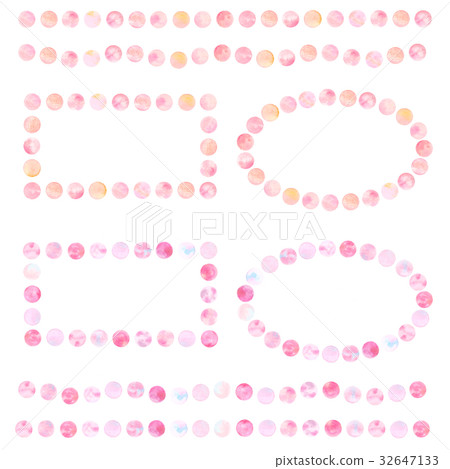 Decorative rulings & decorative frames · hand-painted watercolor polka dot Decorative rulings & decorative frames · hand-painted watercolor polka dot 32647133