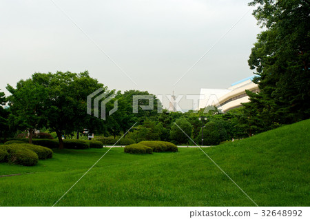 Olympic park in Seoul in summer, South Korea 32648992