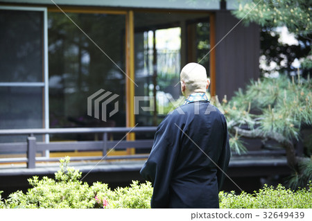 A priest in the garden 32649439
