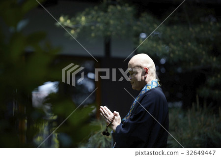 A priest in the garden 32649447