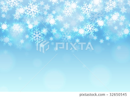 Blue snow gradation - Stock Illustration [32650545] - PIXTA