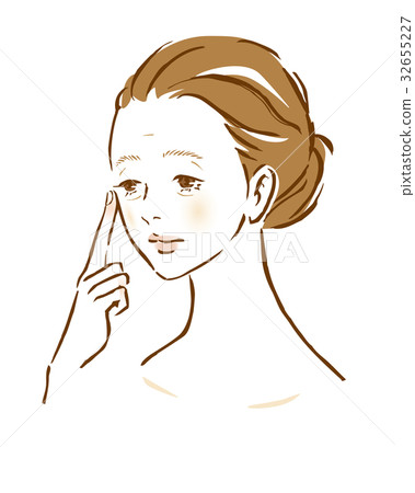 Female eyelid ptosis trouble beauty Beauty 32655227