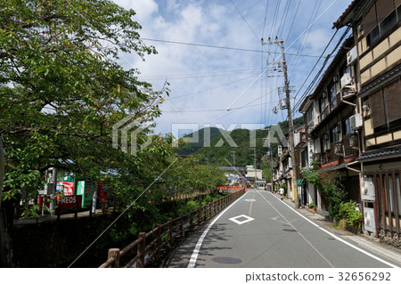 In front of Kinosaki Onsen ropeway 32656292