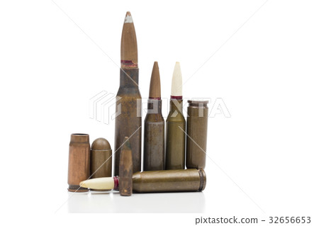 cartridges on the white background 32656653